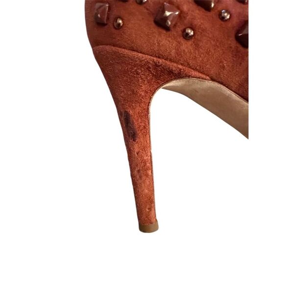 J.Crew Women's Everly Studded Pumps Brown Suede Size 8 Heels - Picture 8 of 9